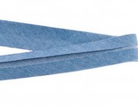 biaisband 20 mm, jeanskleur licht