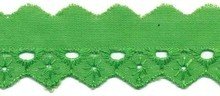 broderie smal, lichtgroen