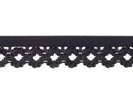 elastisch kantje, diepdonkerblauw, bijna zwart