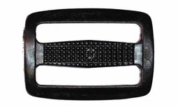 schuifgesp zwart kunststof 38 mm