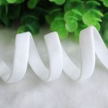 elastisch fluweelband wit ,1cm breed