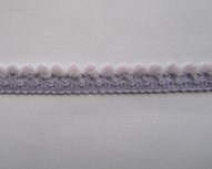 minibolletjesband grijs/lila