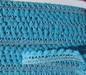 minibolletjesband hemelsblauw/bijna turquoise