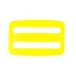 schuifgesp kunststof 38 mm geel