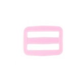 schuifgesp kunststof 25 mm roze