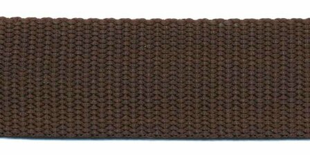 stevig tassenband 2,5 cm breed, bruin
