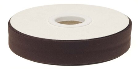 biaisband 20 mm, donkerbruin