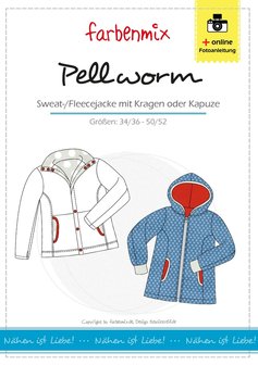 PELLWORM, damesvest in de maten S (34/36), M (38/40), L (42/44), XL (46/48), XXL (50/52)