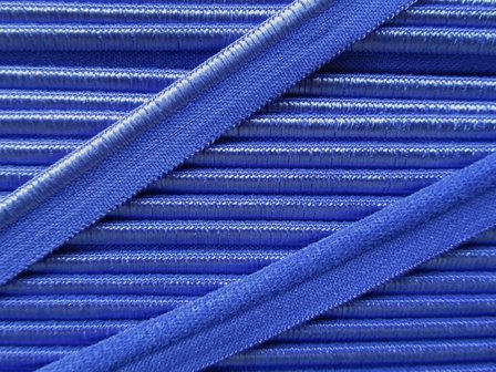 elastisch paspelband, kobaltblauw