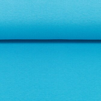 Heike: fijne boordstof turquoise 