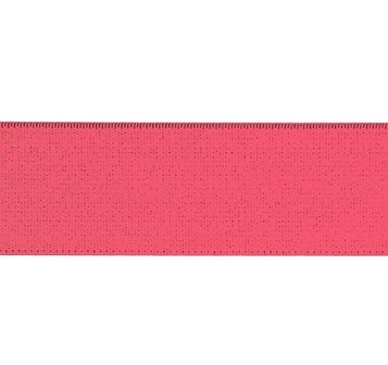 taille-elastiek 5 cm breed: koraal roze/HALVE METER