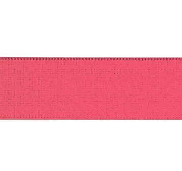 taille-elastiek 5 cm breed: koraal roze/HALVE METER