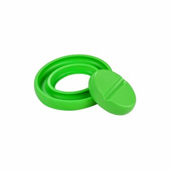 magneet-speldenkussen groen + spoelenring groen
