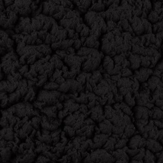kunst-schapenvacht: bijzonder zachte lekker dikke rekbare stof, echte knuffelstof! zwart