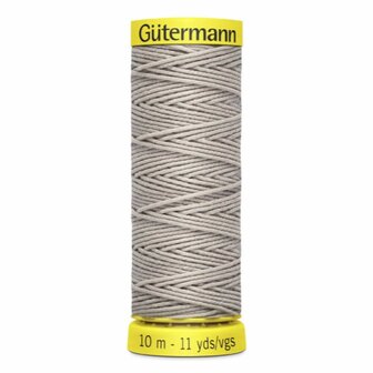G&uuml;termann rimpelelastiek grijs 10 meter