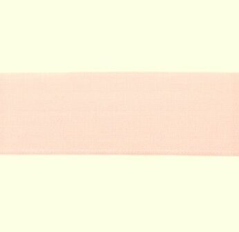 taille-elastiek 4 cm breed: effen zacht roze /HALVE METER