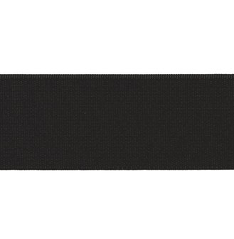 taille-elastiek 5 cm breed: zwart /HALVE METER
