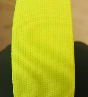 taille-elastiek 4 cm breed: neon geel / HALVE METER