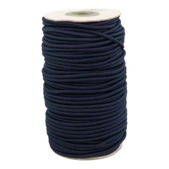 koordelastiek donkerblauw 3mm 