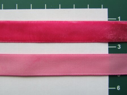 fluweelband, zacht fuchsia