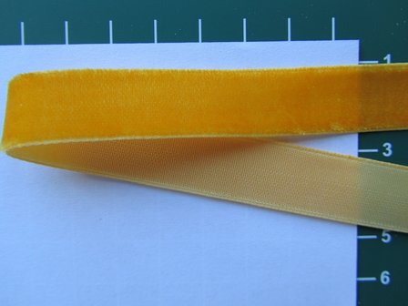 fluweelband, oranje-geel
