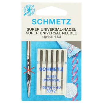 Schmetz Super universeel 5 naalden 80 (anti-plak)