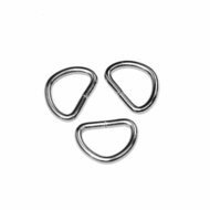 D-ring zilverkleurig metaal 20mm