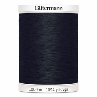 G&uuml;termann allesnaaigaren 1000 meter kleur zwart kleurnr 000