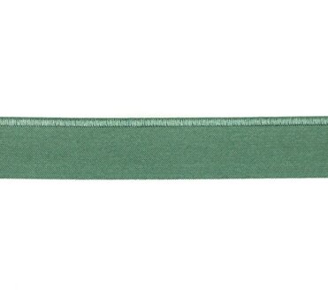 omvouwelastiek 2 cm breed met glimmende rand, oud groen (grijs-groen)