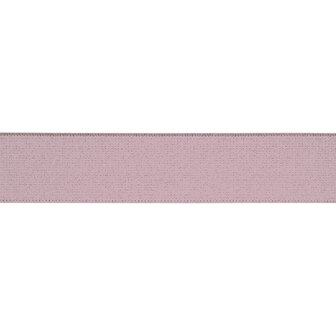 taille-elastiek 3 cm breed: zacht lila-oudroze/ HALVE METER