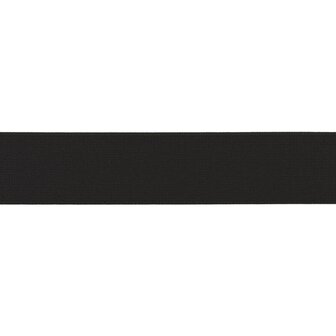 taille-elastiek 3 cm breed: zwart / HALVE METER