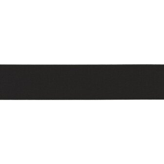 taille-elastiek 3 cm breed: zwart / HALVE METER
