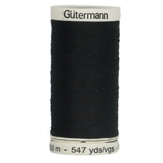 G&uuml;termann allesnaaigaren 500 meter kleur bijna zwart zo donkerblauw kleurnr 665