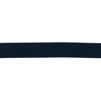 taille-elastiek 2,5 cm breed: donkerblauw / HALVE METER