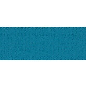 taille-elastiek 4 cm breed: turquoise/HALVE METER