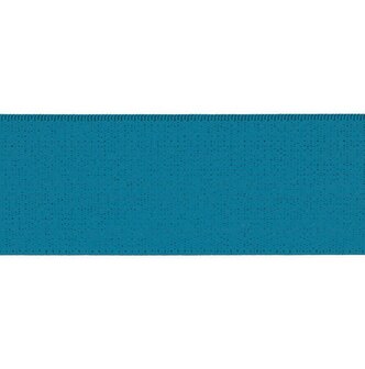 taille-elastiek 4 cm breed: turquoise/HALVE METER