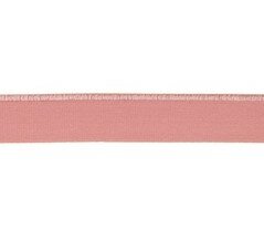 omvouwelastiek 2 cm breed met glimmende rand, oudroze