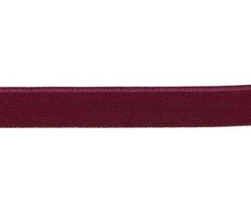 omvouwelastiek 2 cm breed met glimmende rand, bordeaux