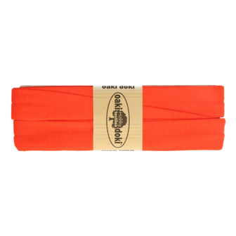 3 meter tricot biaisband donker oranje