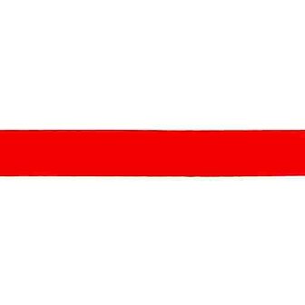 taille-elastiek 2,5 cm breed: rood / HALVE METER