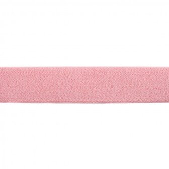 taille-elastiek 4 cm breed: roze gem&ecirc;leerd / HALVE METER
