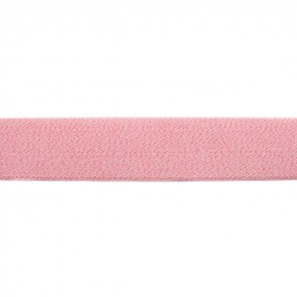 taille-elastiek 4 cm breed: roze gem&ecirc;leerd / HALVE METER