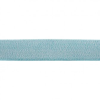 taille-elastiek 4 cm breed: turquoise gem&ecirc;leerd / HALVE METER