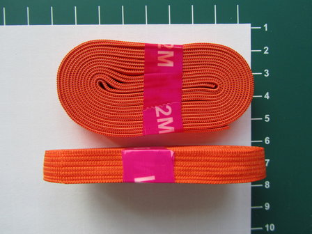 bosje elastiek 1 cm breed: oranje