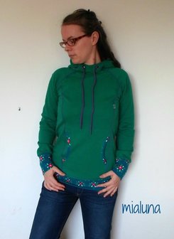 Lady COMET/ patroon van een hoody in de maten 34, 36, 38, 40, 42, 44