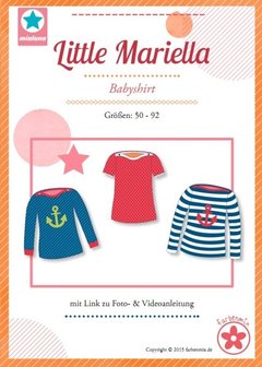 Little Mariella/ patroon van een babyshirt in de maten 50-92 