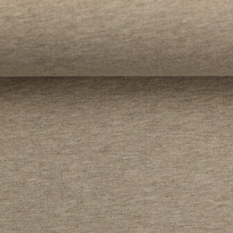 Antje, boordstof  melange beige