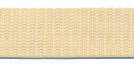 stevig tassenband 2,5 cm breed, creme