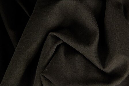 coupon 110 cm: Eike: wintertricot zwart van Swafing 