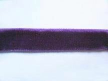 elastisch fluweelband paars 1cm breed (paars is iets lichter dan op de foto) 